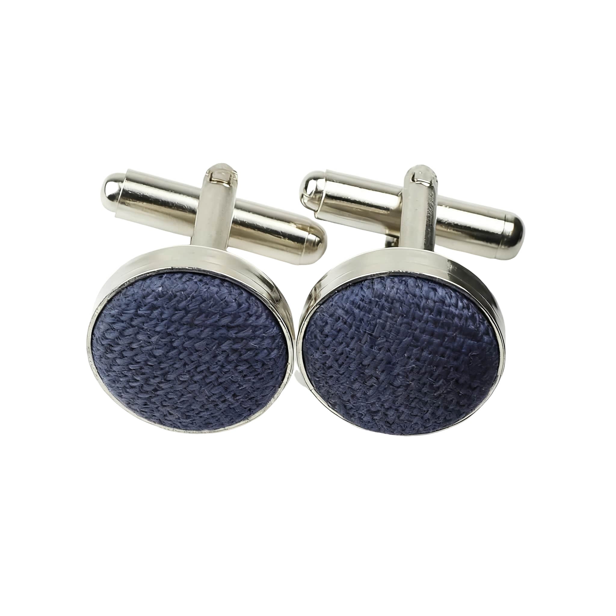 Navy Blue Blue Woven Cufflink
