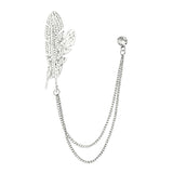 Gold Pearl Snowflake Lapel Pin