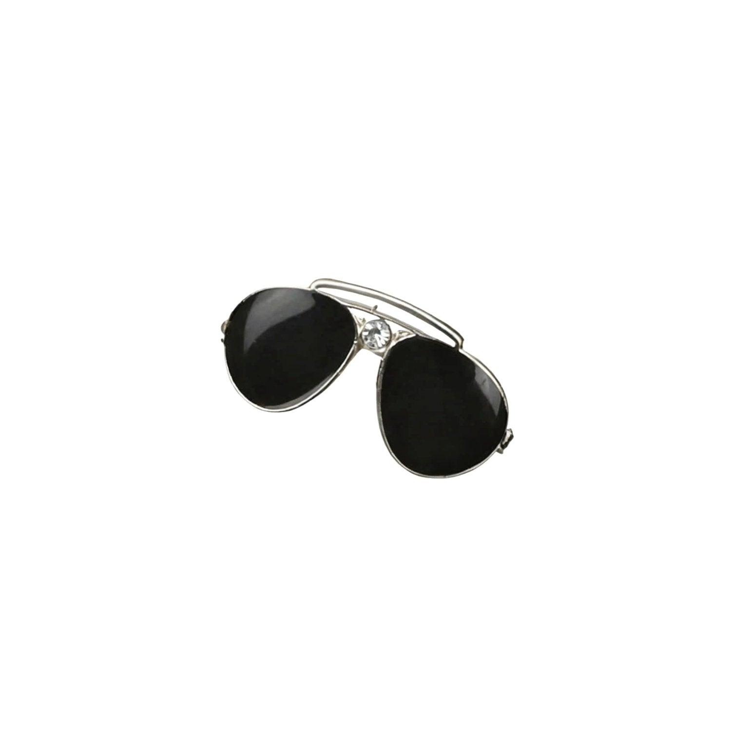 Black With Silver Sunglasses Cufflink