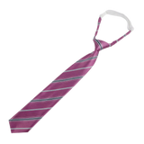 Mauve Gray Striped Necktie