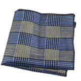 Blue Yellow Plaid Pocket Square
