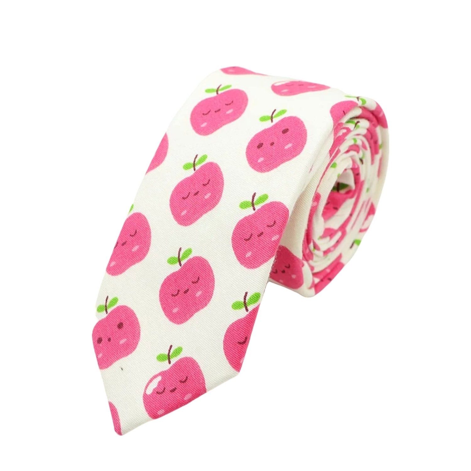 Off-White With Pink Apple Necktie