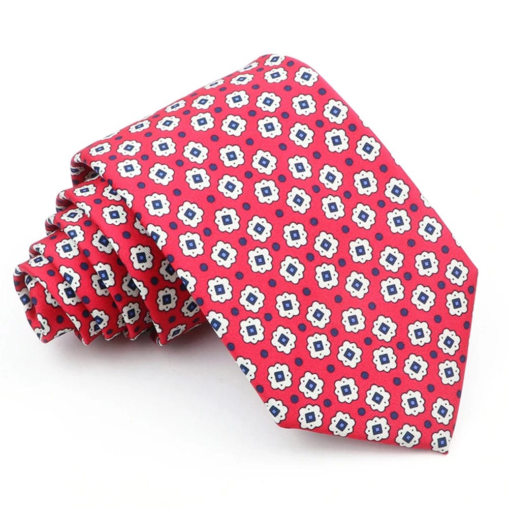 ZONFAZ Novelty Polka Dot Paisley Silk Tie