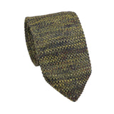 Olive Green Yellow Speckled Necktie