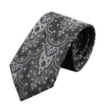 Black White Patterned Necktie