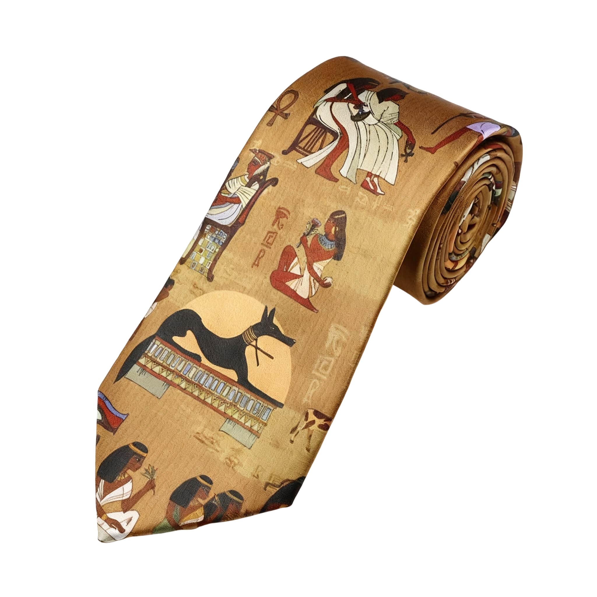 Gold Black Egyptian Necktie