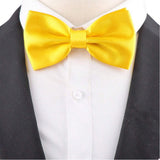 ZONFAZ Silk Solid Color Bowtie for Men Classical Formal Casual Wedding Business Bow Tie