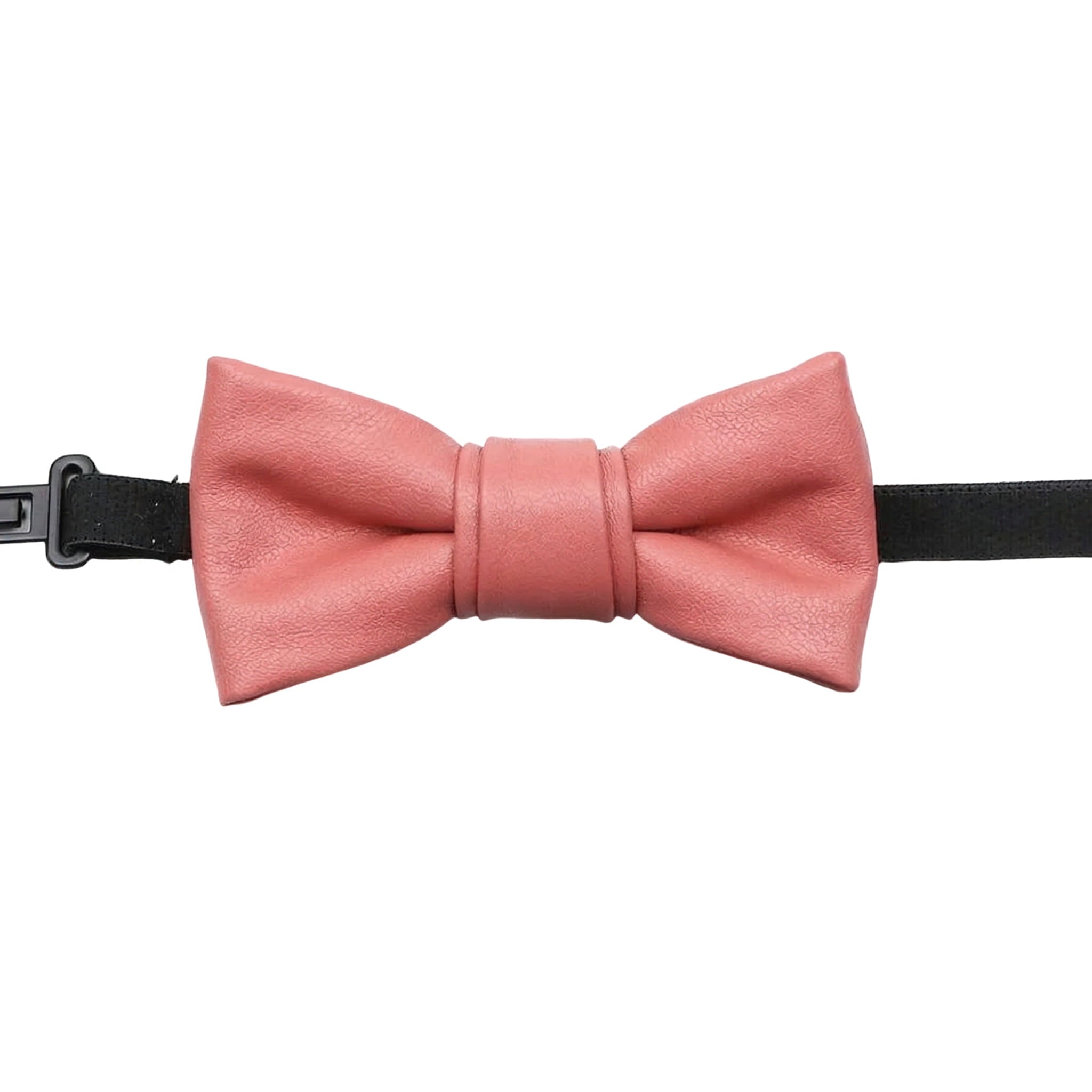 Coral Pink Solid Solid Bowtie