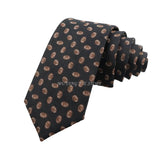 Black Brown Football Necktie