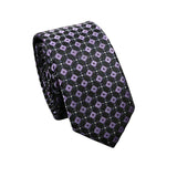 Black Purple Square Necktie