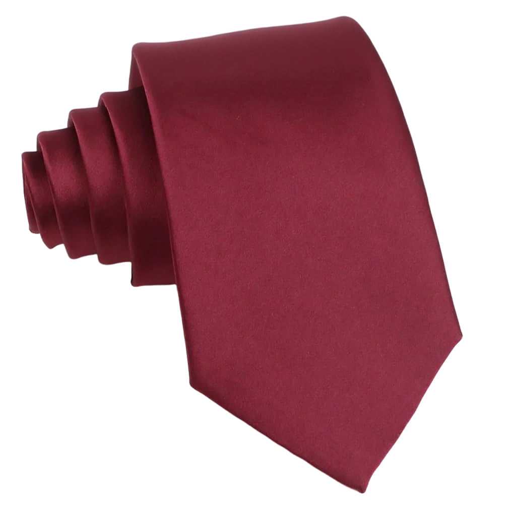 Maroon Solid Necktie