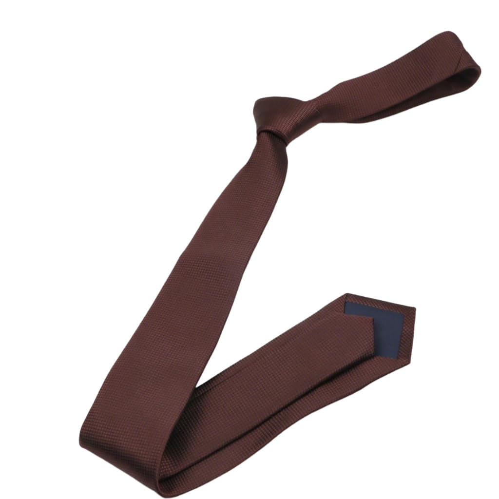 Brown Black Textured Necktie