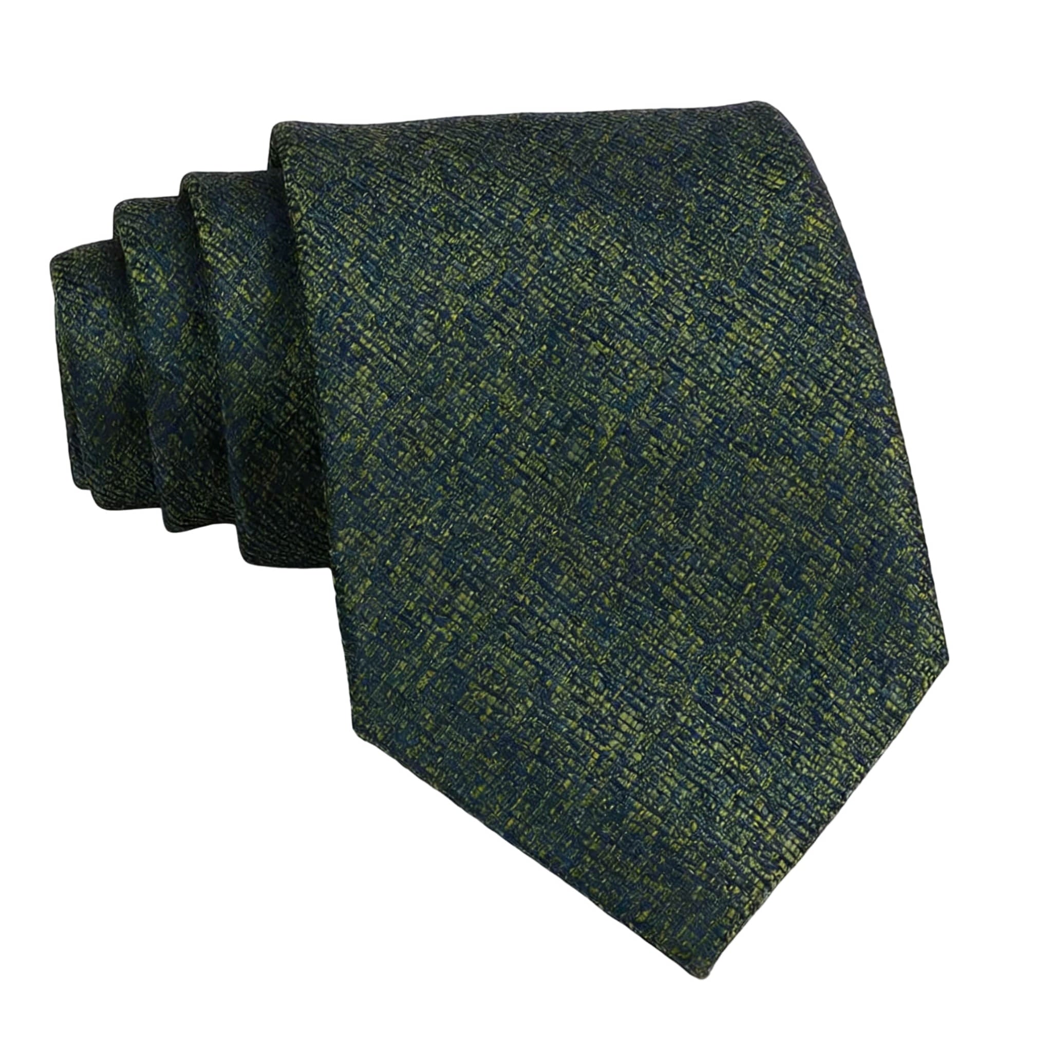 Green Blue Textured Necktie