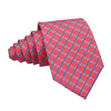 Red Blue Chain Necktie
