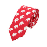 Red White Elephant Necktie