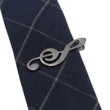 Gray Music Note Tie Bar