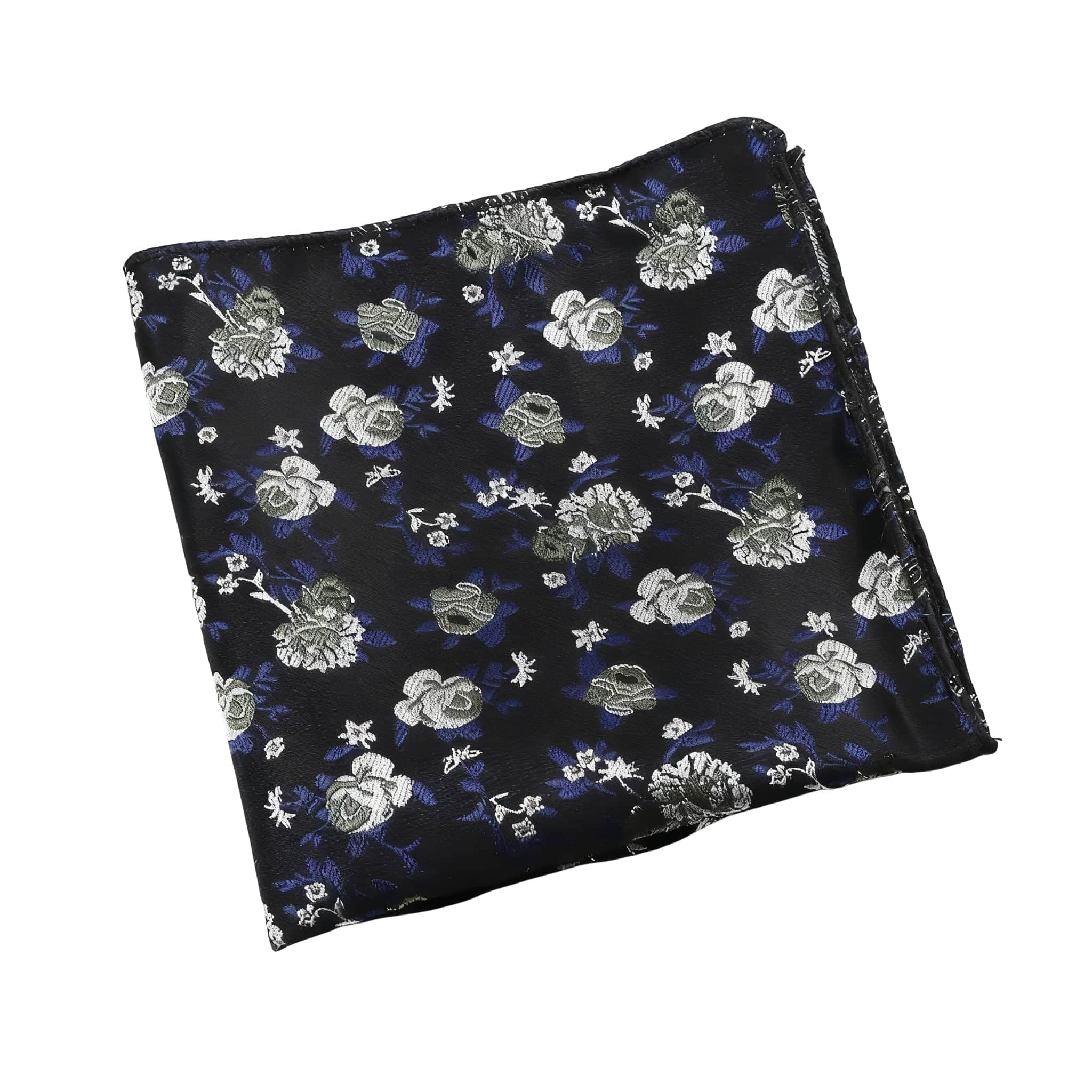 Brown Beige Floral Pocket Square