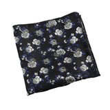Brown Beige Floral Pocket Square