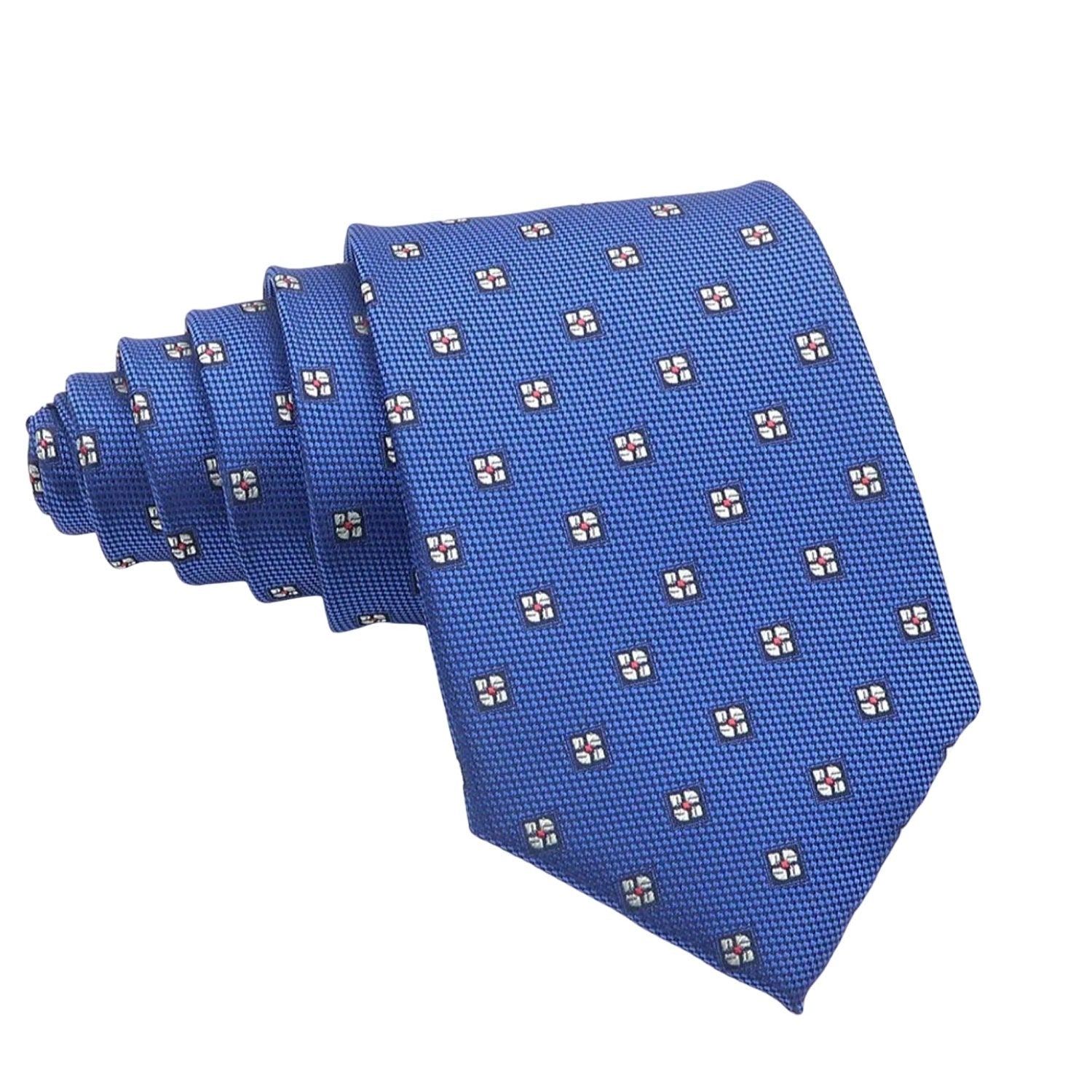 Blue with White Dot Necktie