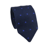 Navy Blue Blue Dotted Necktie