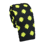 Black Lime Dotted Necktie