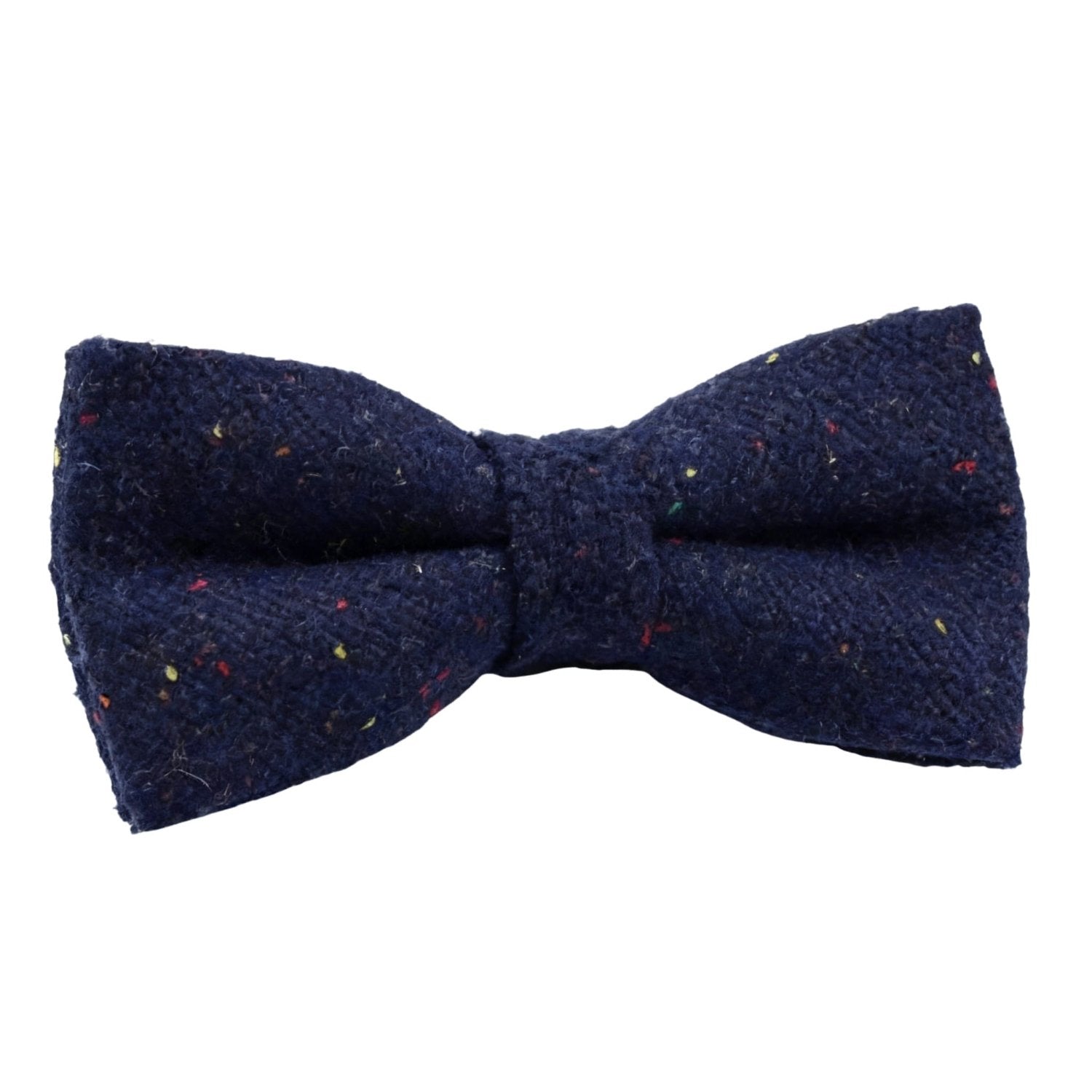 Dark Blue With Multicolor Speckled Bowtie