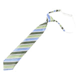 Blue Green Striped Necktie