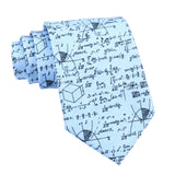 Light Blue with Black Math Necktie