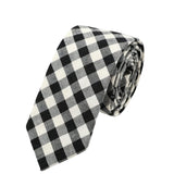 Purple Black Plaid Necktie