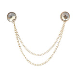 Gold Gray Solid Lapel Pin