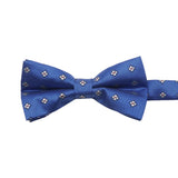 Blue Red Geometric Bowtie