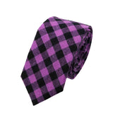 Pink Green Plaid Necktie
