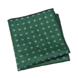 Green Blue Floral Pocket Square