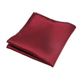 Red Solid Pocket Square