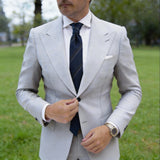 Dark Blue with Dark Diagonal Stripes Necktie