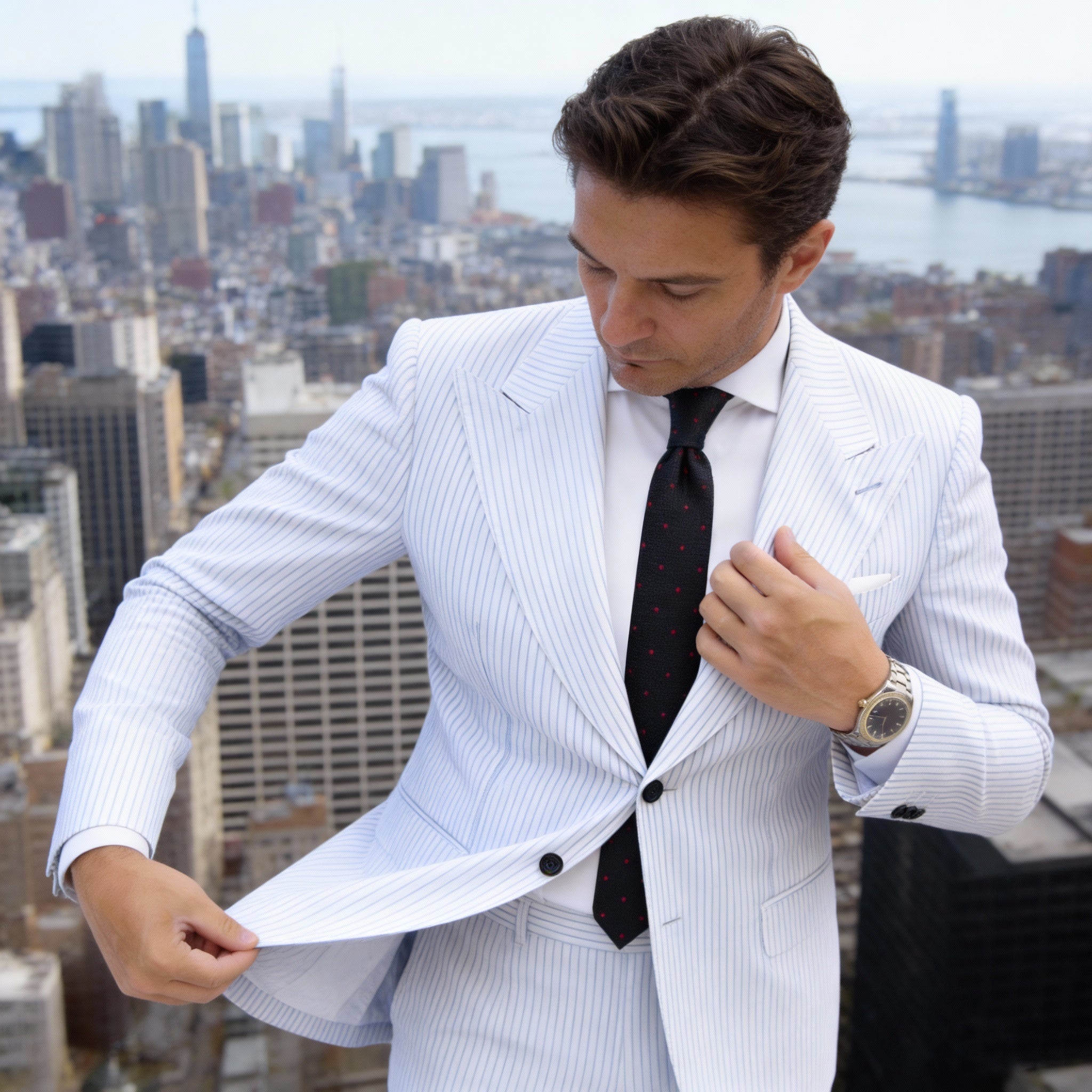 Black With Red Dots Necktie