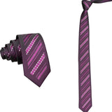 Plum Purple Striped Necktie