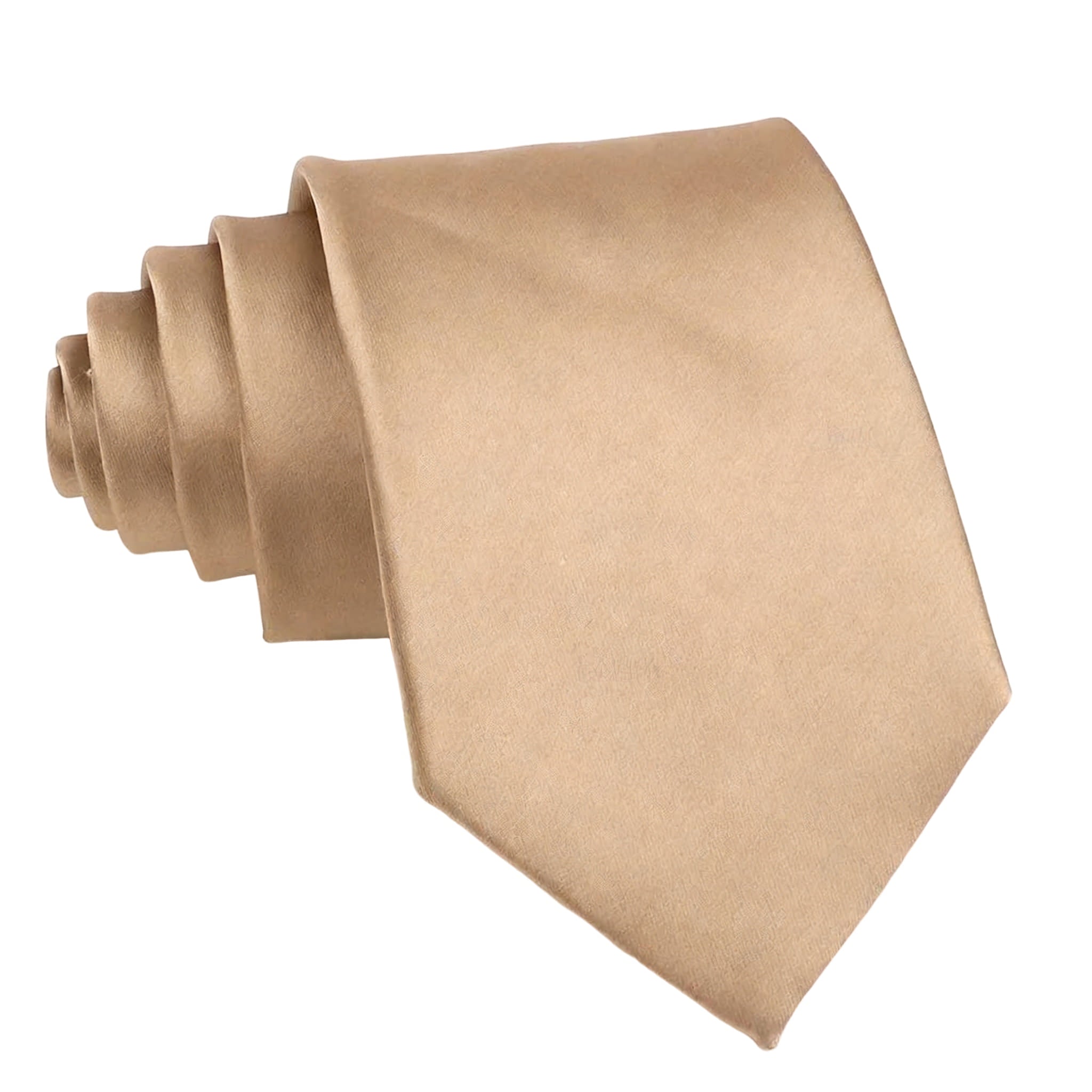 Tan Solid Necktie