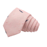 Pink Blue Feather Necktie