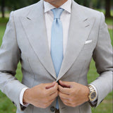 Light Blue with Solid Necktie
