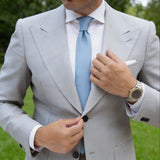 Light Blue with Solid Necktie