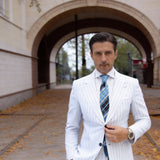 Black With Blue Plaid Necktie