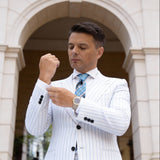 Black With Blue Plaid Necktie