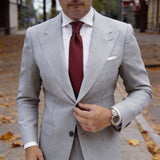 Red With Black Stripes Necktie