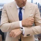 Blue With Dark Diagonal Stripes Necktie