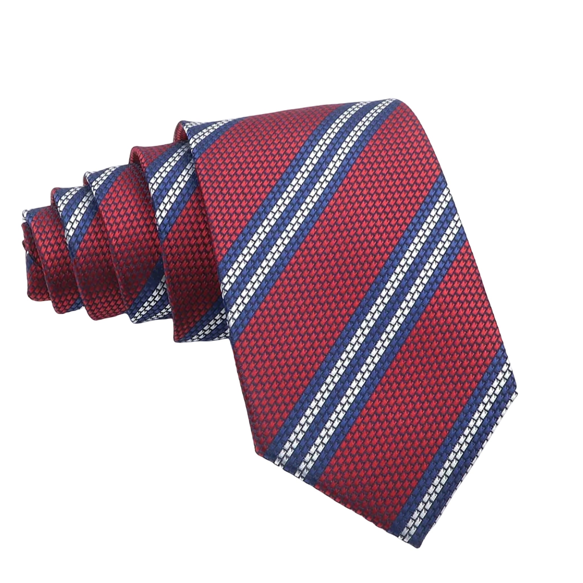 Red White Striped Necktie