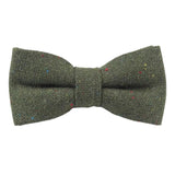 Olive Speckled Bow Tie