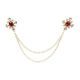 Gold Red Chain Accessorie