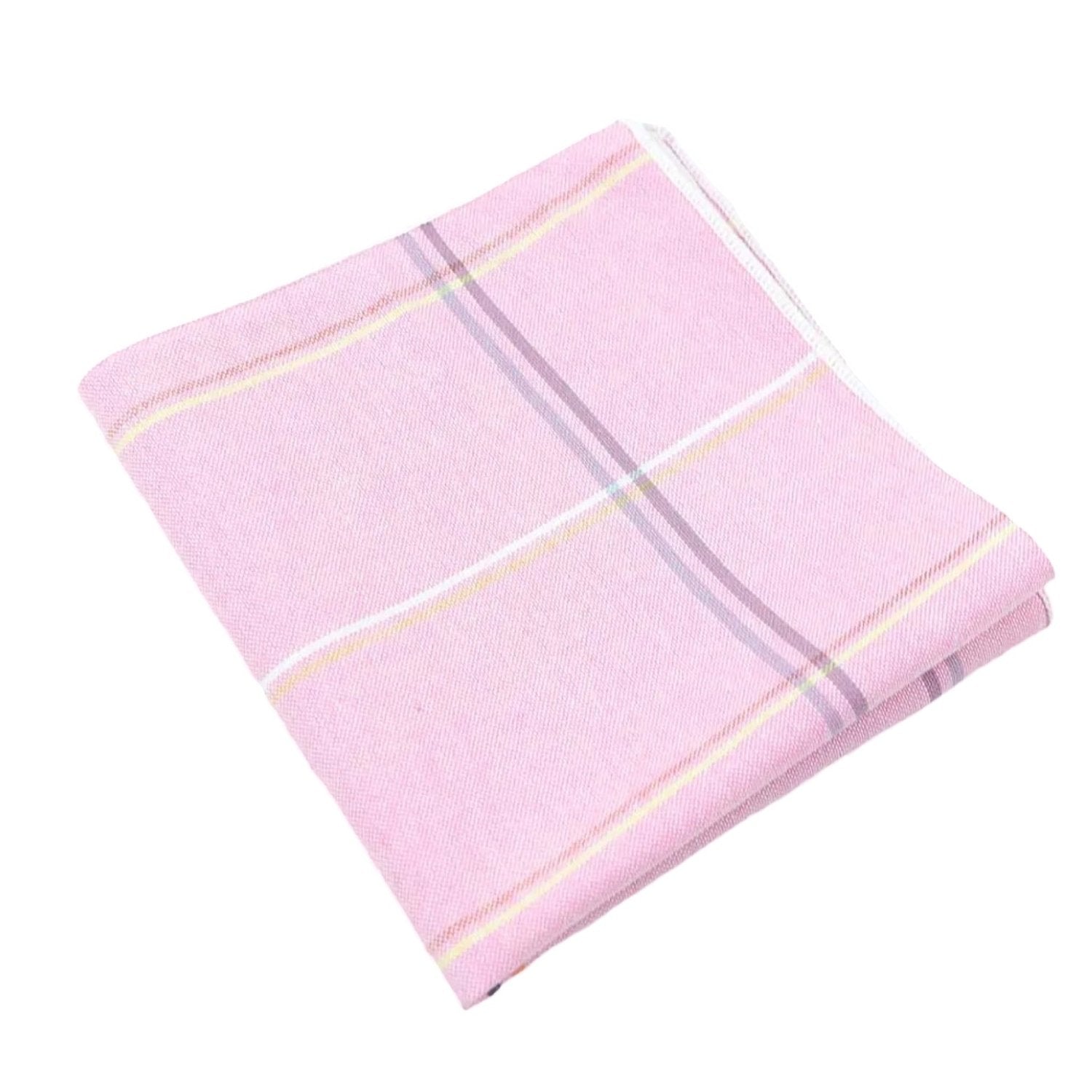Pink With Purple Checkered Pocket Square