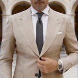 Black Necktie With White Microdots